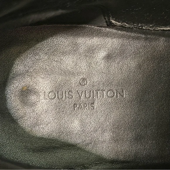 Louis Vuitton Olive and Black Lace-Up Boots - Picture 14 of 14